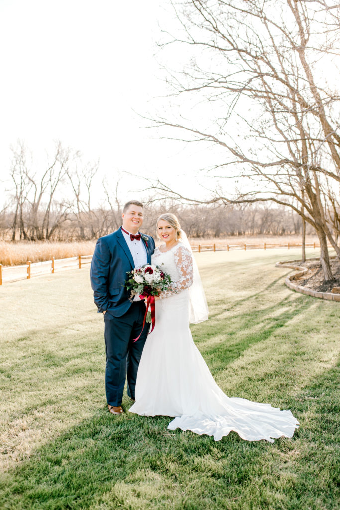 Bride and Groom at the Springs Event Venue in Edmond, OK